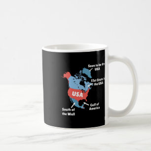Mug Carte Amusante Trump Des États-Unis - Canada, Groe