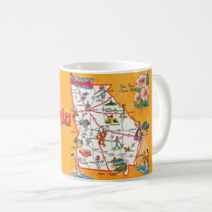 Mug Carte ancienne de Géorgie 