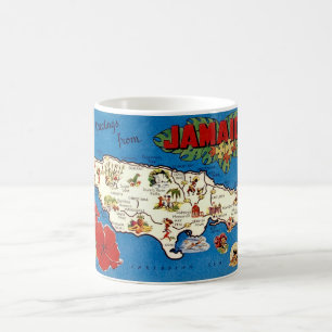 Mug Carte ancienne de Jamaïque