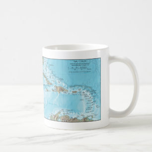 Mug Carte ancienne des Caraïbes - États-Unis