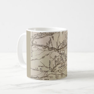 Mug Carte ancienne du lac Torch Michigan