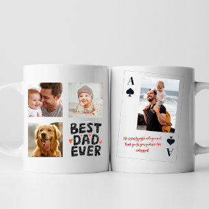 Mug Carte As personnalisée Meilleur Papa avec Photo 