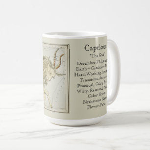 Mug Carte astronomique antique Capricorn Zodiac