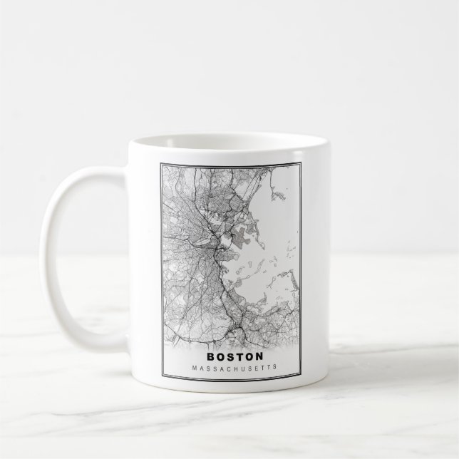 Mug Carte Boston (Gauche)