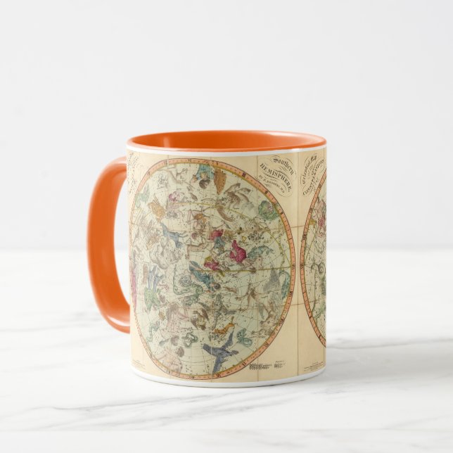 Mug Carte Céleste Des Constellations (Devant gauche)
