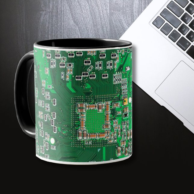 Mug Carte circuit imprimé circuit vert PCB (Créateur téléchargé)