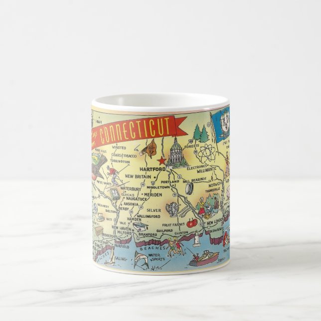 Mug Carte Connecticut (Centre)