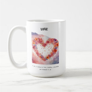Mug Carte d'Affirmation Love Positive