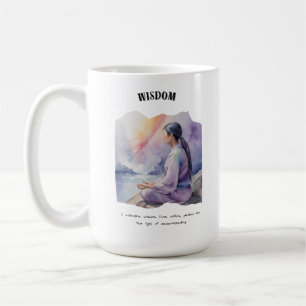 Mug Carte d'affirmation positive de la sagesse