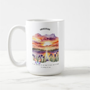 Mug Carte d'affirmation positive Gratitude