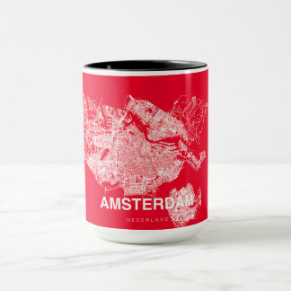 Mug Carte d'Amsterdam