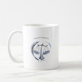 Mug Carte d'aquarelle Astrologie Zodiac | Monogramme