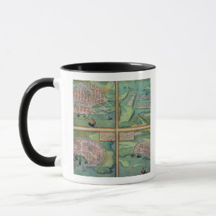 Mug Carte de Calais, de Malte, de Rhodes, et de
