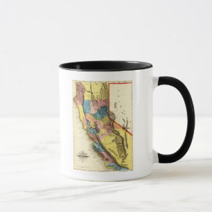 Mug Carte de CaliforniaPanoramic