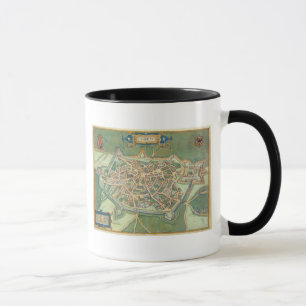Mug Carte de Cambrai, de "Civitates Orbis Terrarum"