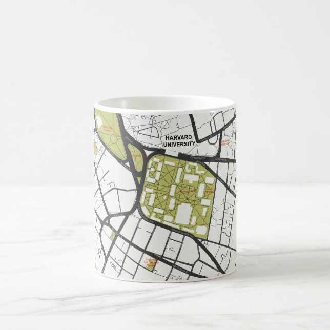 MUG CARTE DE DÉTAIL DES MASSACHUSETTS DE L'UNIVERSITÉ  (Centre)