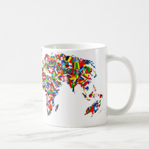 Mug Carte de drapeau