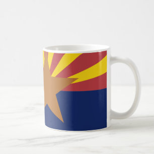 Mug Carte de drapeau de l'Arizona