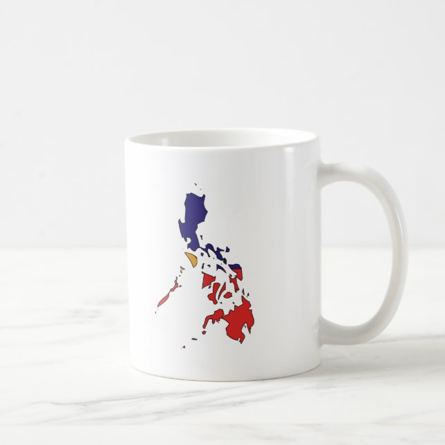 Mug Carte de drapeau de Philippines (Droite)