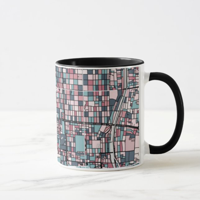 Mug Carte de Kyoto Japon (Droite)