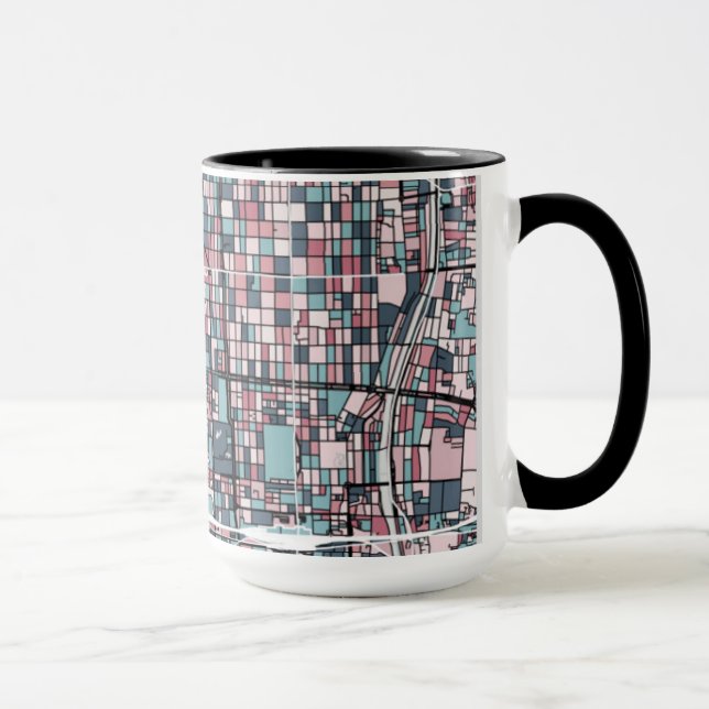 Mug Carte de Kyoto Japon (Droite)