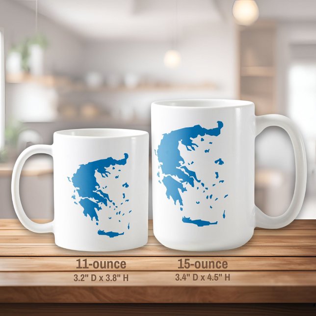 Mug Carte de la Grèce (Créateur téléchargé)