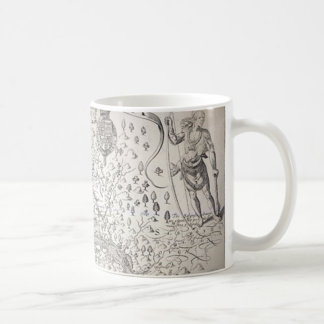 Mug Carte de la Virginie, 1612 (Droite)