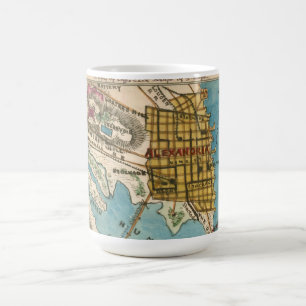 Mug Carte de l'Alexandrie VA et villes voisines