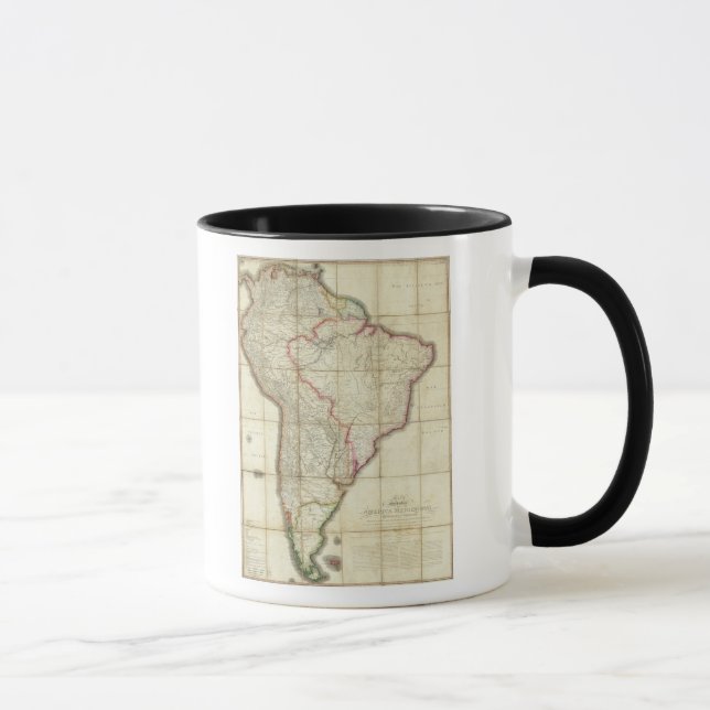 Mug Carte de l'Amérique du Sud 3 (Droite)