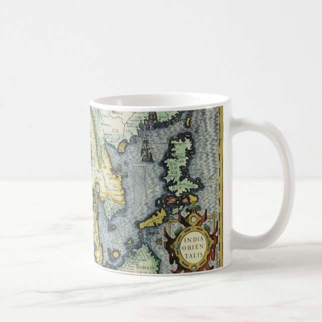 Mug Carte de l'Asie du Sud-Est antique par Mercator /  (Droite)