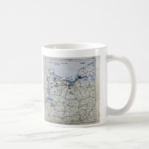 Mug Carte de le jour J de la deuxième guerre mondiale