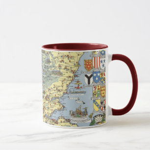 Mug Carte de l'Écosse historique