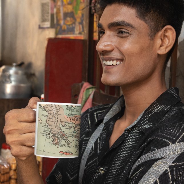 Mug Carte de l'Empire byzantin antique (Créateur téléchargé)