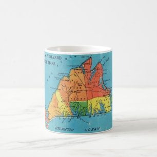 Mug Carte de l'île de Martha