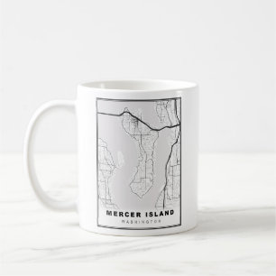 Mug Carte de l'île Mercer