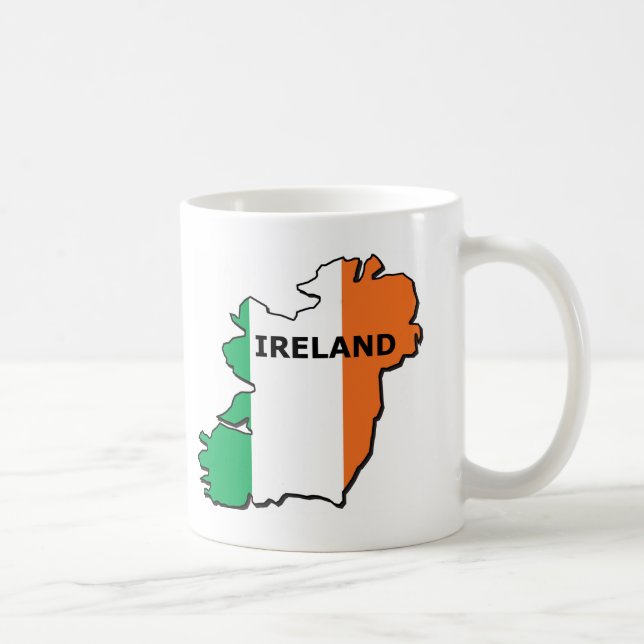 Mug Carte de l'Irlande (Droite)