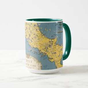 Mug Carte de l'Italie avec la ville du Vatican