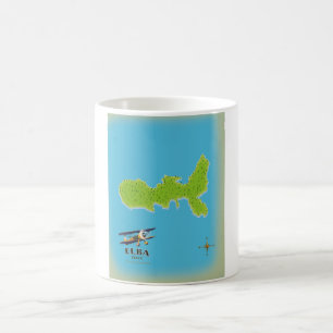 Mug Carte de l'Italie Elba poster voyage