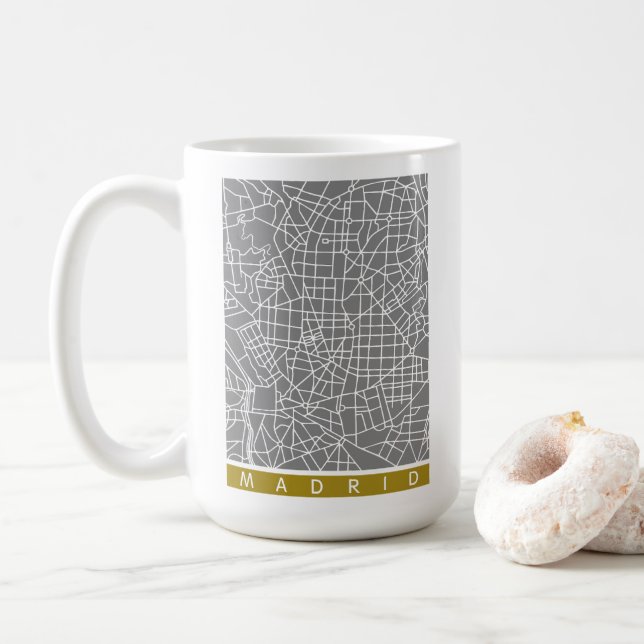 Mug Carte de Madrid (Avec donut)