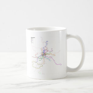 Mug Carte de métro de Madrid (Espagne)