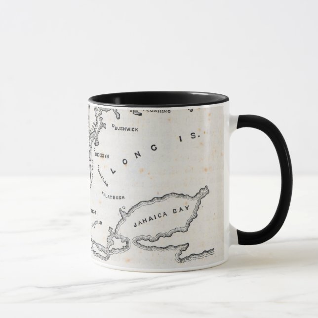 Mug Carte de New York et de la proximité (Droite)