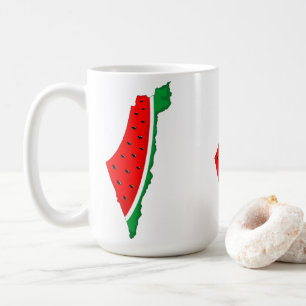 Mug Carte de Palestine Watermelon Symbole de la libert
