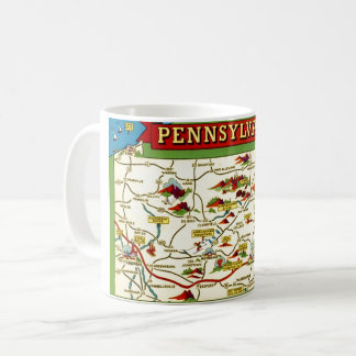 Mug Carte de Pennsylvanie
