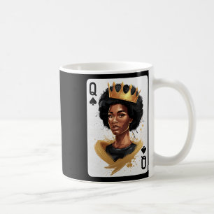 Mug Carte de poker Reine de Pique Afro-Américaine Hist