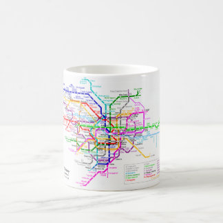 Mug Carte de souterrain de Tokyo Japon