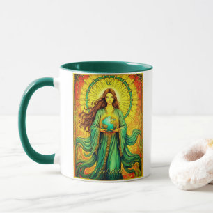 Mug Carte de tarot Art Nouveau Le Monde