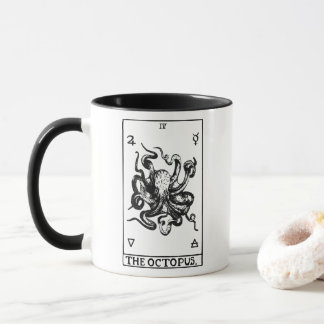 Mug Carte de Tarot du Poulpe Illustration Marine Vinta
