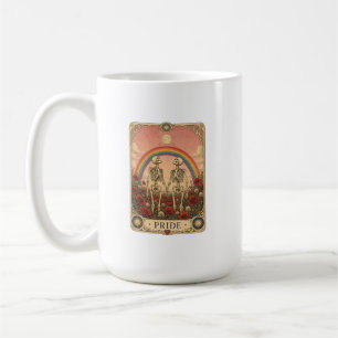 Mug Carte de tarot vintage Fierté Squelette Amants Arc