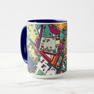 Mug Carte de ville de Budapest, Hongrie  