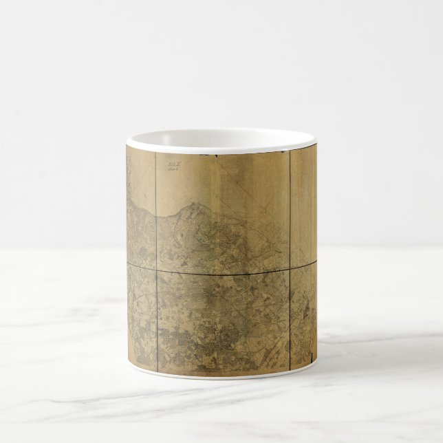 Mug Carte de Virginie Alexandrie à la rivière Potomac  (Centre)